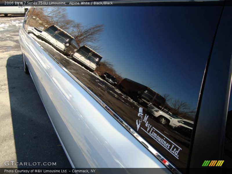 Alpine White / Black/Black 2006 BMW 7 Series 750Li Limousine