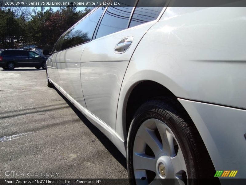 Alpine White / Black/Black 2006 BMW 7 Series 750Li Limousine