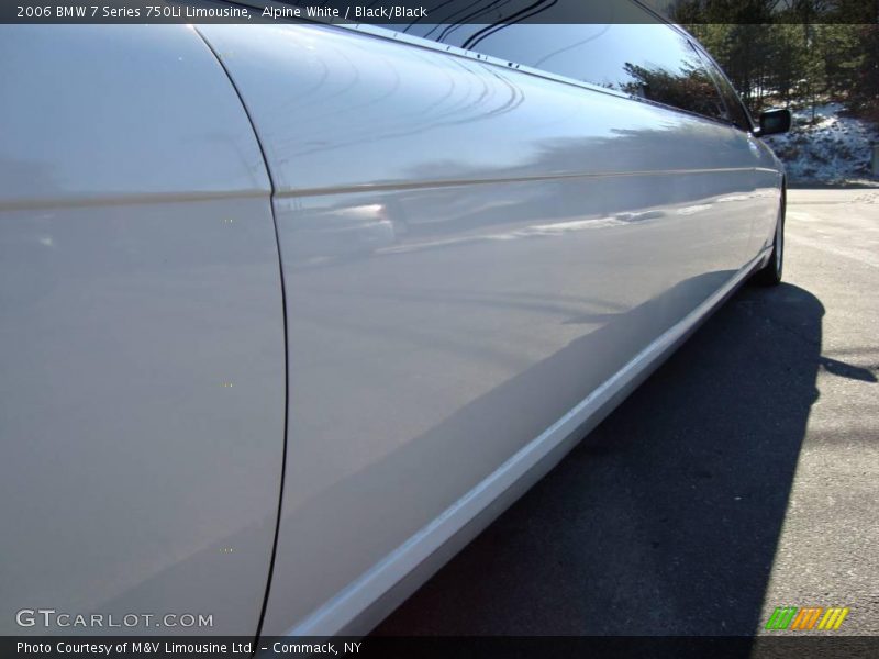 Alpine White / Black/Black 2006 BMW 7 Series 750Li Limousine