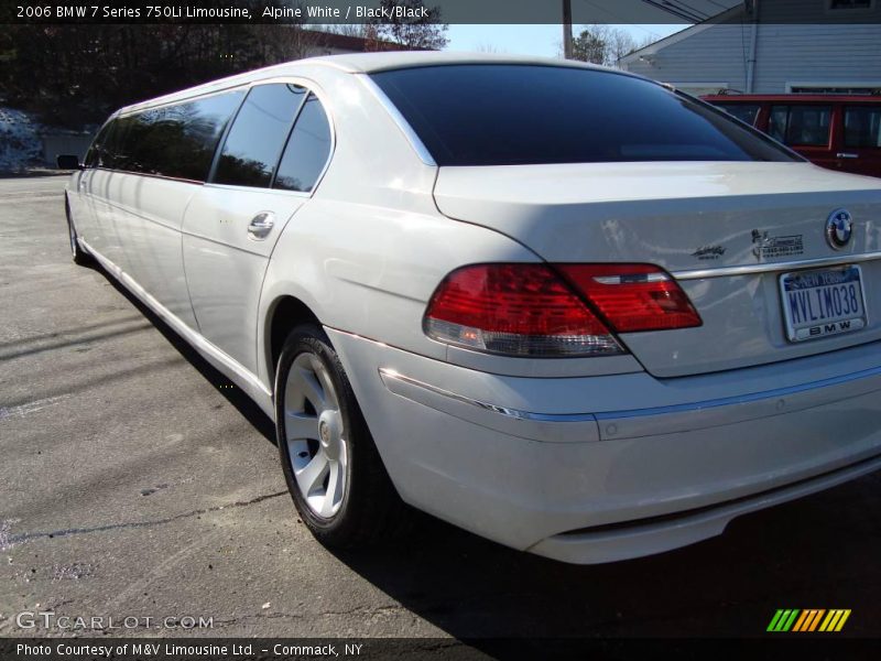Alpine White / Black/Black 2006 BMW 7 Series 750Li Limousine