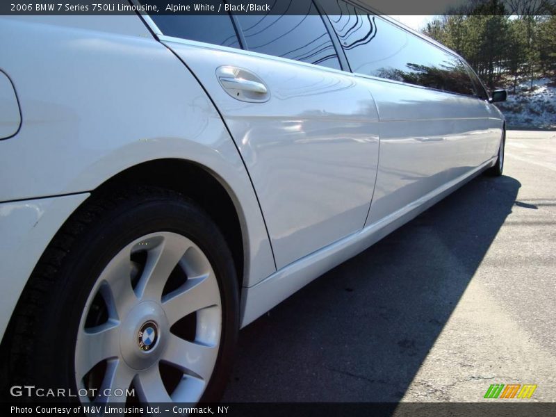 Alpine White / Black/Black 2006 BMW 7 Series 750Li Limousine