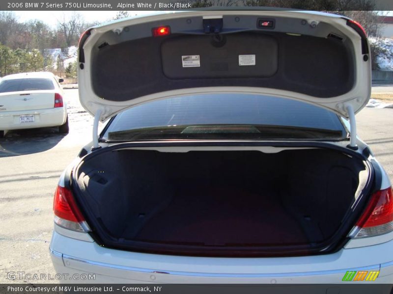 Alpine White / Black/Black 2006 BMW 7 Series 750Li Limousine