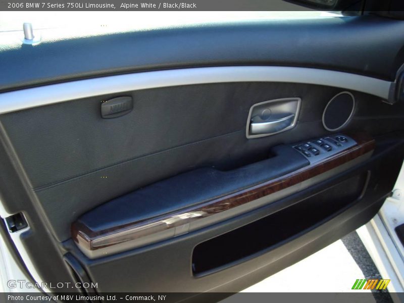 Alpine White / Black/Black 2006 BMW 7 Series 750Li Limousine