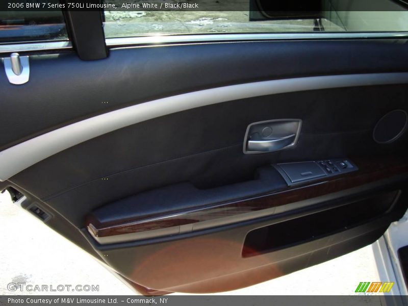 Alpine White / Black/Black 2006 BMW 7 Series 750Li Limousine
