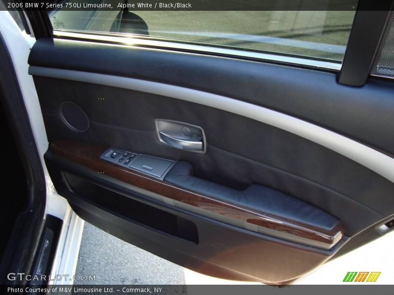 Alpine White / Black/Black 2006 BMW 7 Series 750Li Limousine