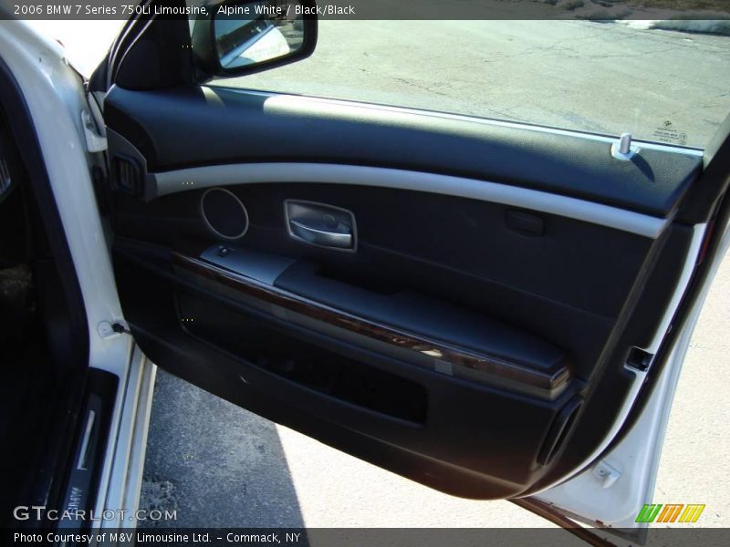 Alpine White / Black/Black 2006 BMW 7 Series 750Li Limousine