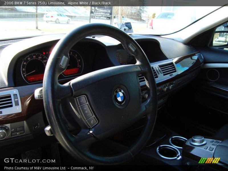 Alpine White / Black/Black 2006 BMW 7 Series 750Li Limousine