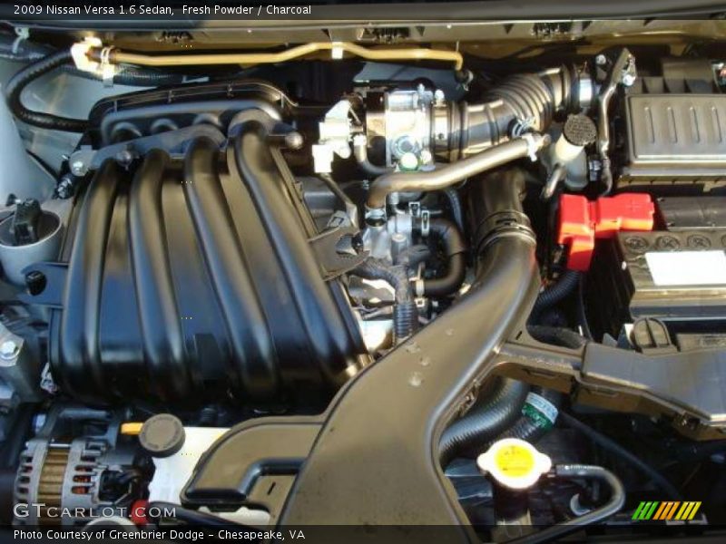 Fresh Powder / Charcoal 2009 Nissan Versa 1.6 Sedan