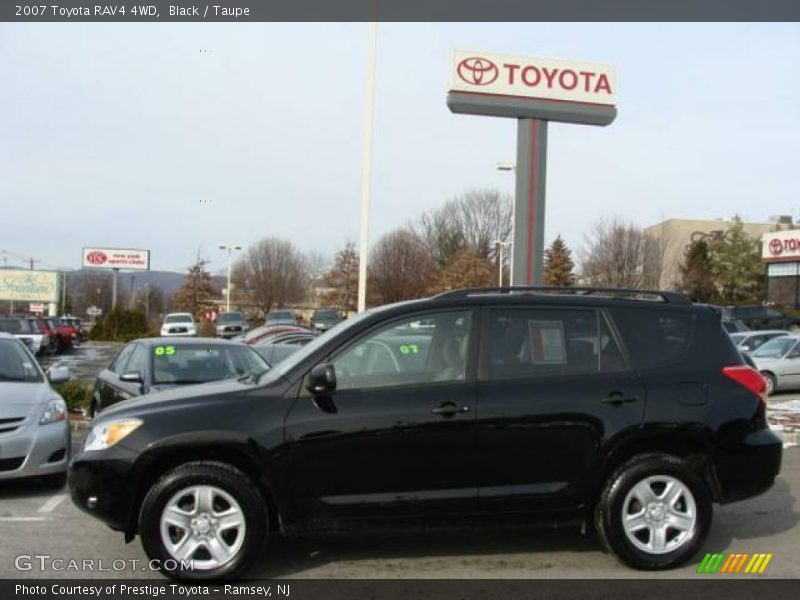 Black / Taupe 2007 Toyota RAV4 4WD