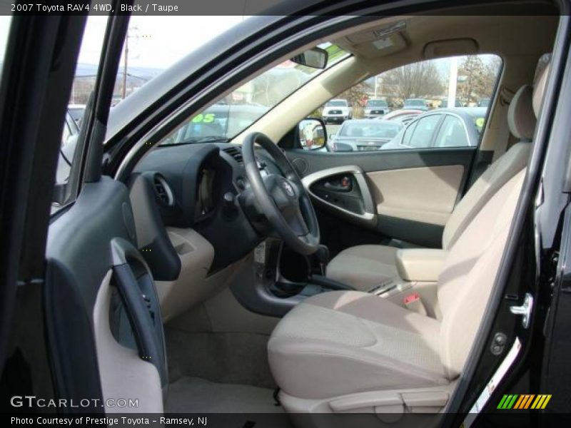 Black / Taupe 2007 Toyota RAV4 4WD