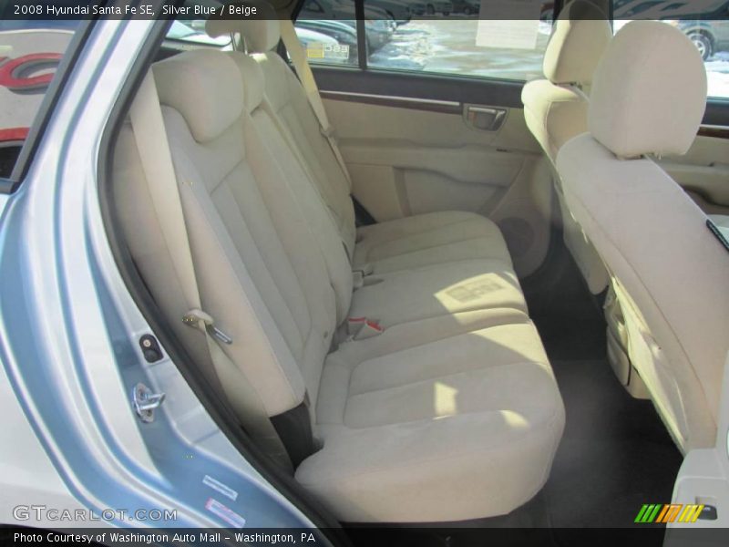 Silver Blue / Beige 2008 Hyundai Santa Fe SE