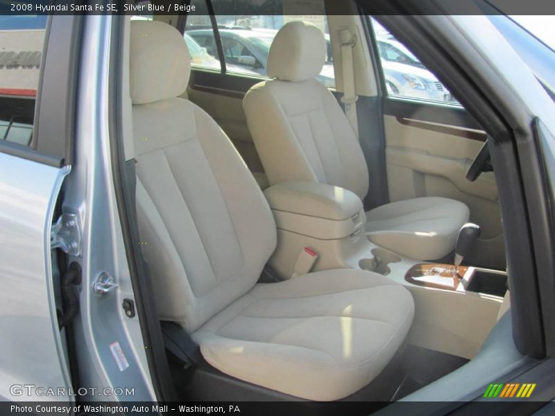 Silver Blue / Beige 2008 Hyundai Santa Fe SE
