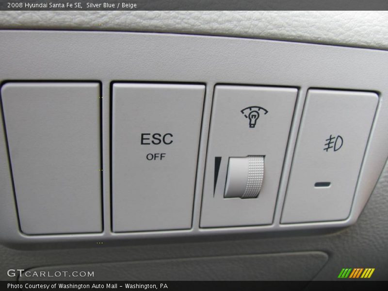 Silver Blue / Beige 2008 Hyundai Santa Fe SE