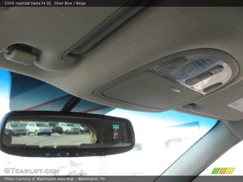 Silver Blue / Beige 2008 Hyundai Santa Fe SE