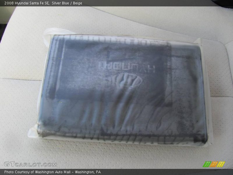 Silver Blue / Beige 2008 Hyundai Santa Fe SE