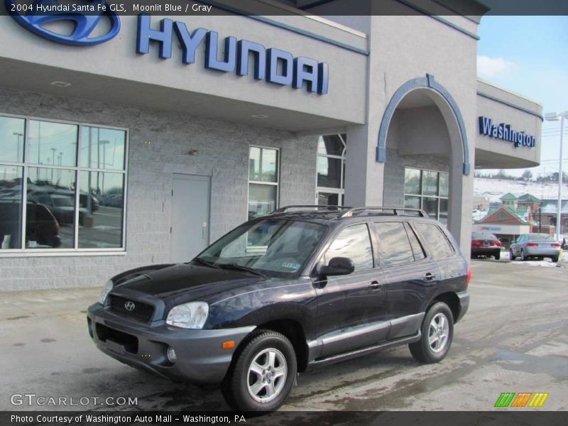 Moonlit Blue / Gray 2004 Hyundai Santa Fe GLS