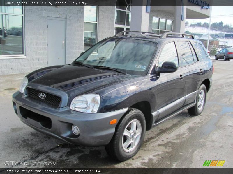 Moonlit Blue / Gray 2004 Hyundai Santa Fe GLS