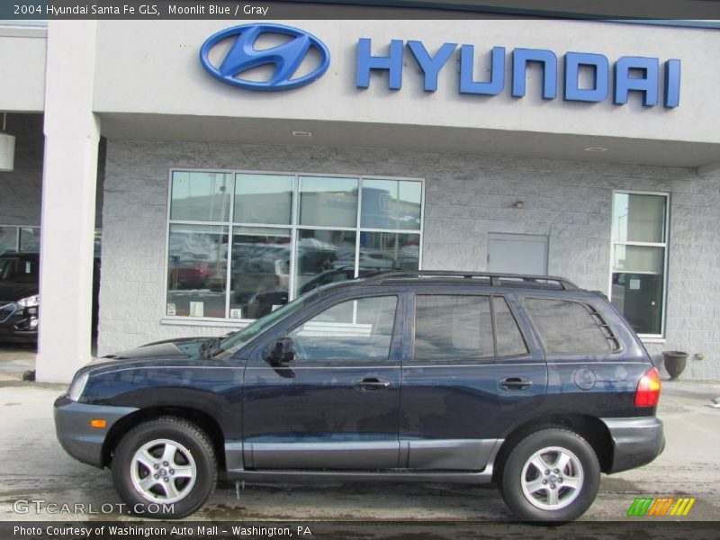 Moonlit Blue / Gray 2004 Hyundai Santa Fe GLS