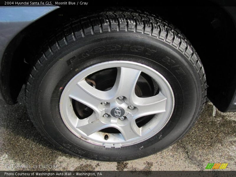 Moonlit Blue / Gray 2004 Hyundai Santa Fe GLS