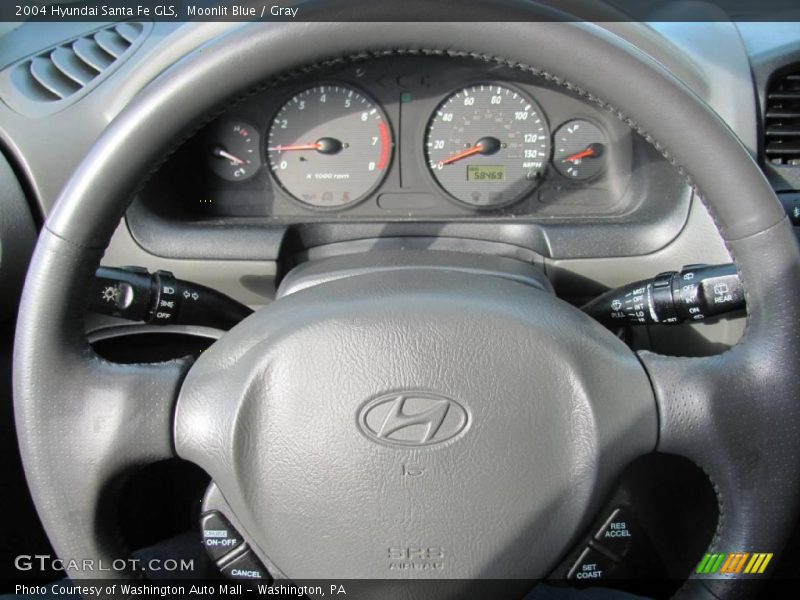 Moonlit Blue / Gray 2004 Hyundai Santa Fe GLS