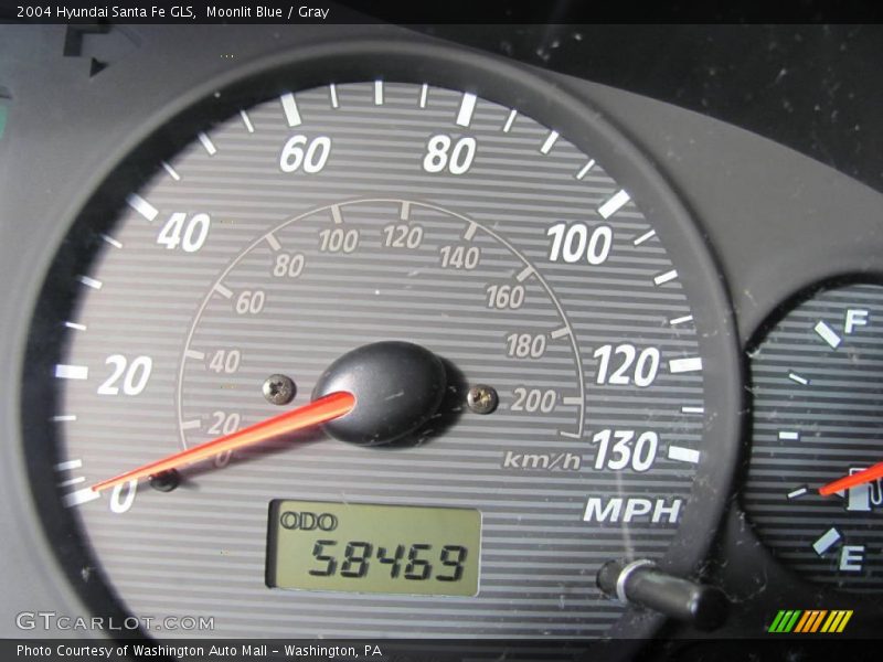 Moonlit Blue / Gray 2004 Hyundai Santa Fe GLS