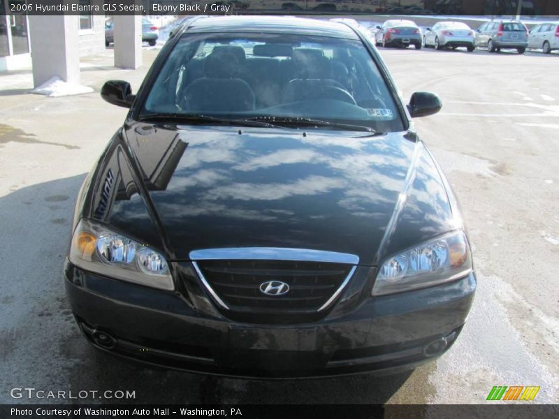 Ebony Black / Gray 2006 Hyundai Elantra GLS Sedan