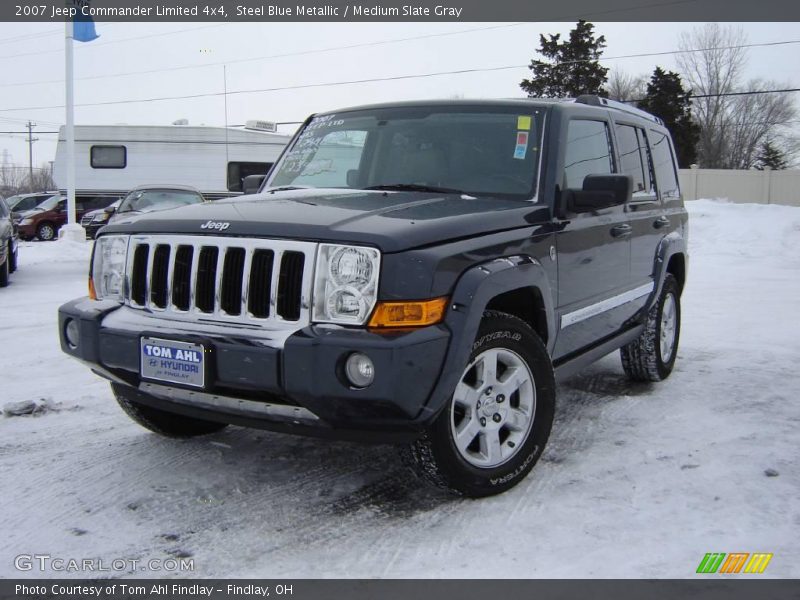 Steel Blue Metallic / Medium Slate Gray 2007 Jeep Commander Limited 4x4