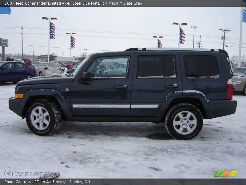 Steel Blue Metallic / Medium Slate Gray 2007 Jeep Commander Limited 4x4