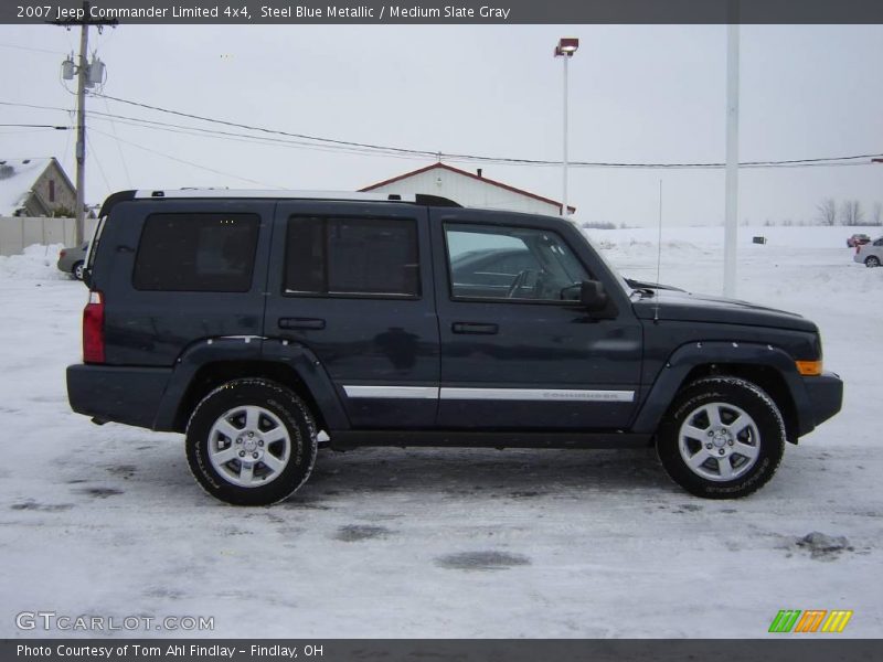 Steel Blue Metallic / Medium Slate Gray 2007 Jeep Commander Limited 4x4