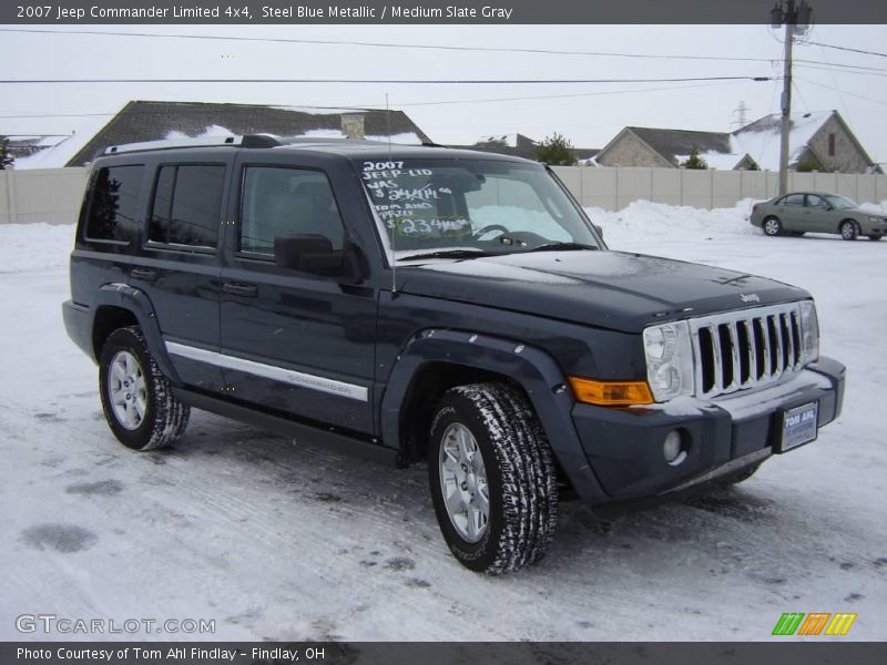 Steel Blue Metallic / Medium Slate Gray 2007 Jeep Commander Limited 4x4