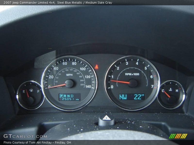 Steel Blue Metallic / Medium Slate Gray 2007 Jeep Commander Limited 4x4