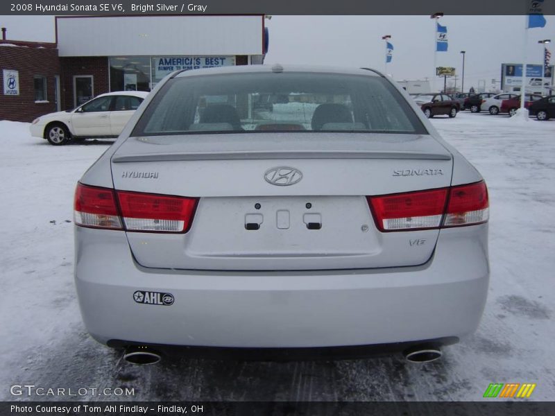 Bright Silver / Gray 2008 Hyundai Sonata SE V6