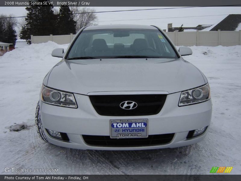 Bright Silver / Gray 2008 Hyundai Sonata SE V6