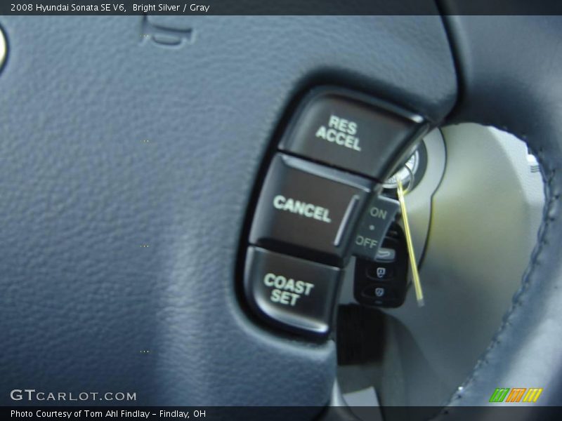 Bright Silver / Gray 2008 Hyundai Sonata SE V6