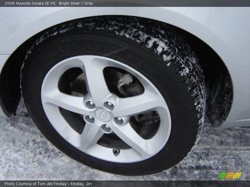 Bright Silver / Gray 2008 Hyundai Sonata SE V6