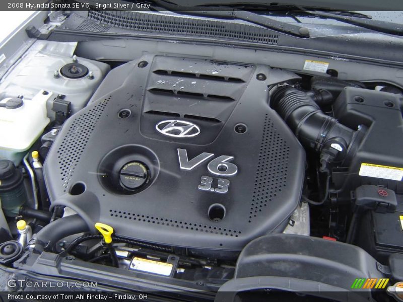 Bright Silver / Gray 2008 Hyundai Sonata SE V6