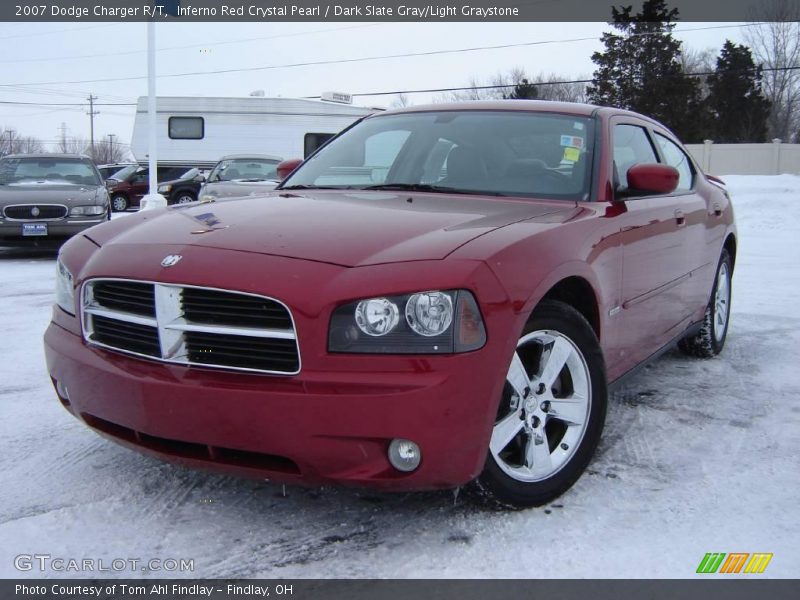 Inferno Red Crystal Pearl / Dark Slate Gray/Light Graystone 2007 Dodge Charger R/T