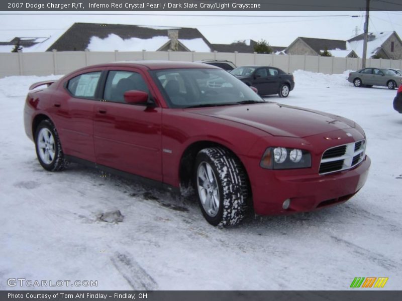 Inferno Red Crystal Pearl / Dark Slate Gray/Light Graystone 2007 Dodge Charger R/T