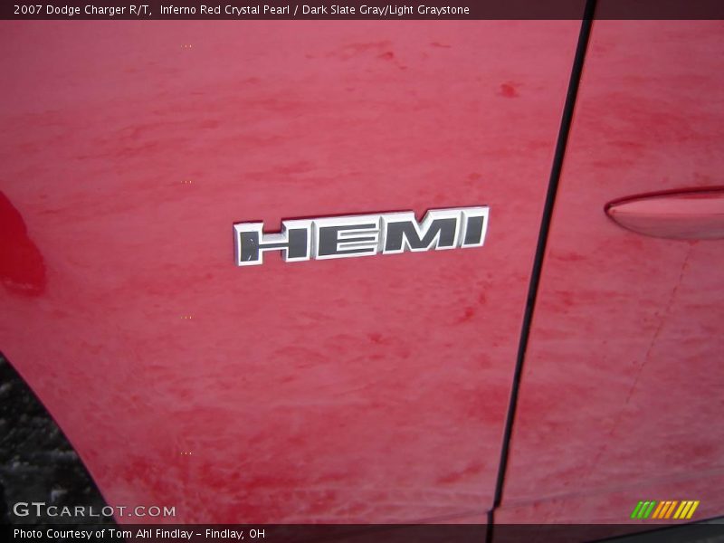 Inferno Red Crystal Pearl / Dark Slate Gray/Light Graystone 2007 Dodge Charger R/T