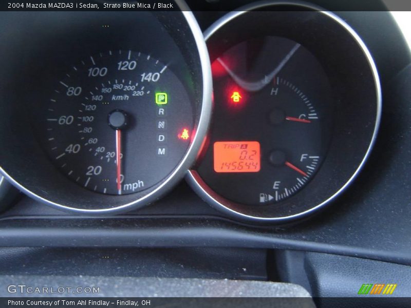Strato Blue Mica / Black 2004 Mazda MAZDA3 i Sedan