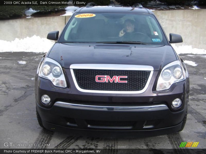 Dark Crimson Metallic / Ebony 2009 GMC Acadia SLE