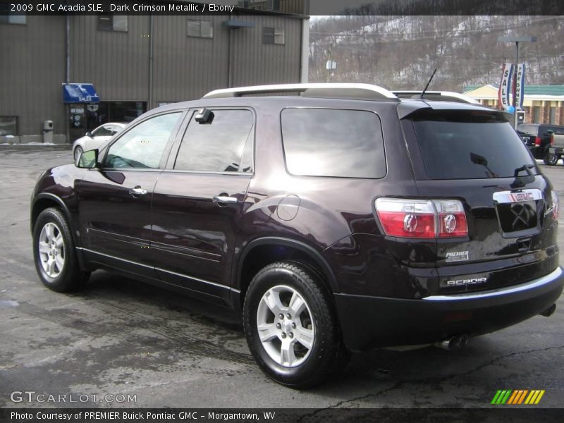 Dark Crimson Metallic / Ebony 2009 GMC Acadia SLE