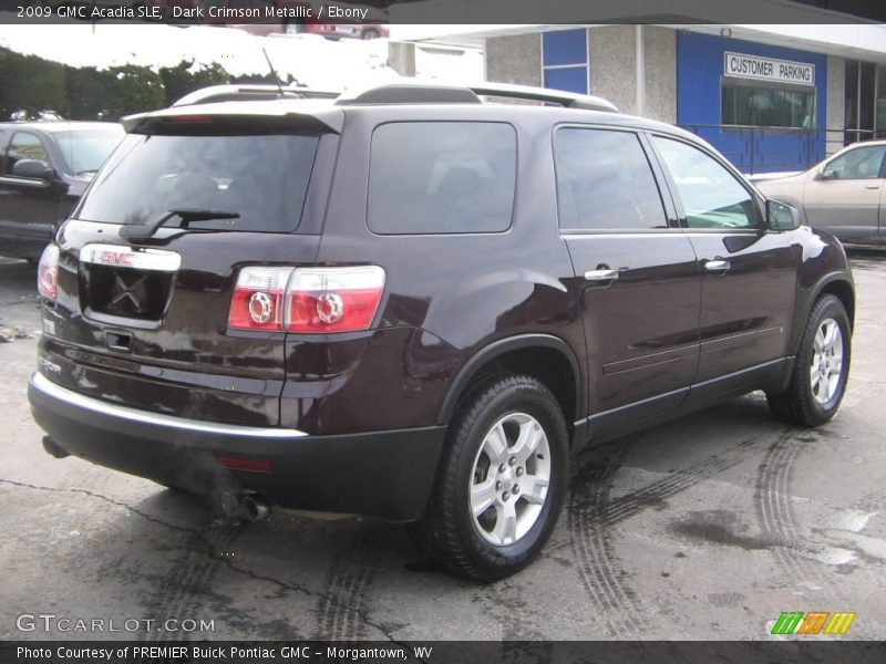 Dark Crimson Metallic / Ebony 2009 GMC Acadia SLE
