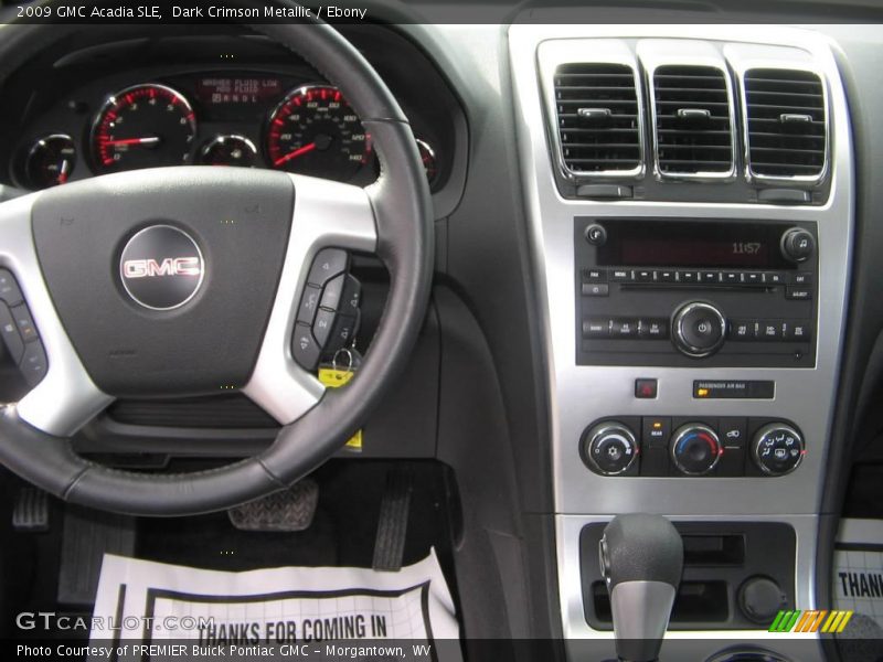 Dark Crimson Metallic / Ebony 2009 GMC Acadia SLE