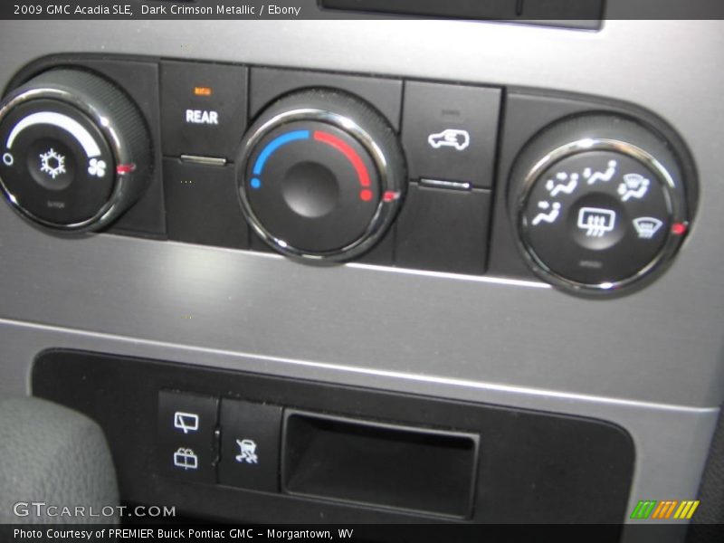 Dark Crimson Metallic / Ebony 2009 GMC Acadia SLE