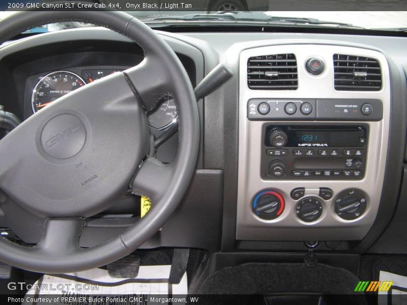 Onyx Black / Light Tan 2009 GMC Canyon SLT Crew Cab 4x4