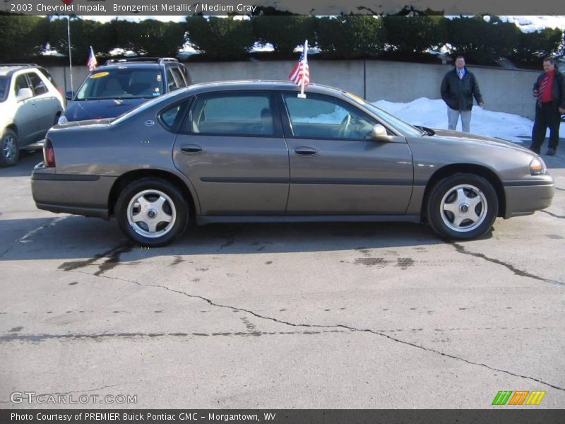 Bronzemist Metallic / Medium Gray 2003 Chevrolet Impala