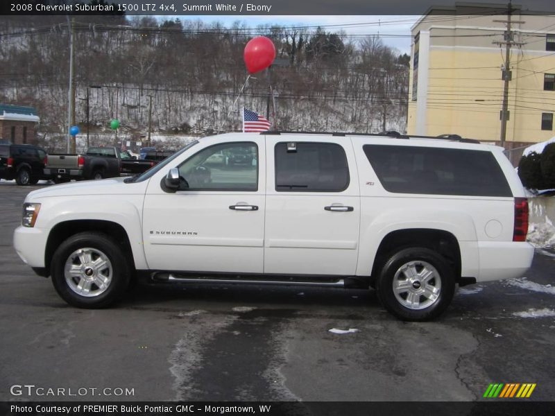 Summit White / Ebony 2008 Chevrolet Suburban 1500 LTZ 4x4