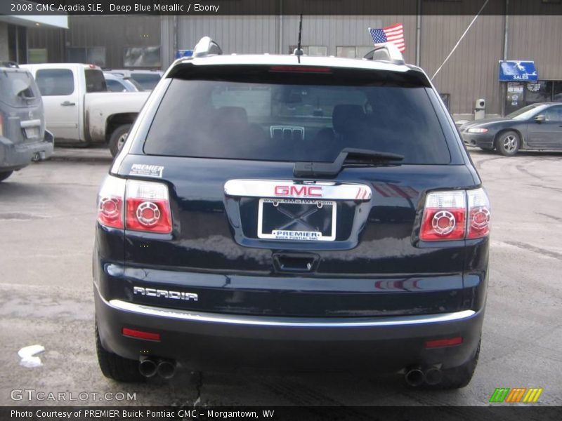 Deep Blue Metallic / Ebony 2008 GMC Acadia SLE