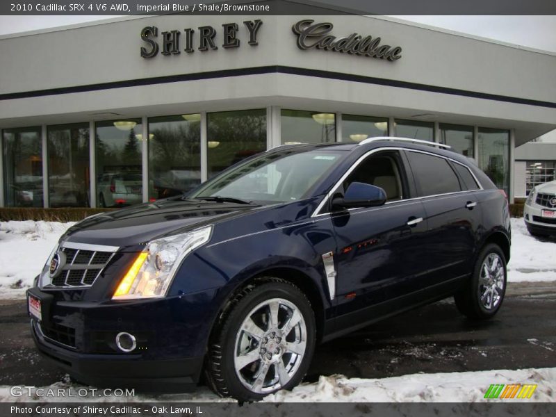 Imperial Blue / Shale/Brownstone 2010 Cadillac SRX 4 V6 AWD